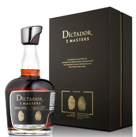 Image sur Dictador 2 Masters 45 Years Old Colombian Rum Glenfarclas Finish 1972 45° 0.7L